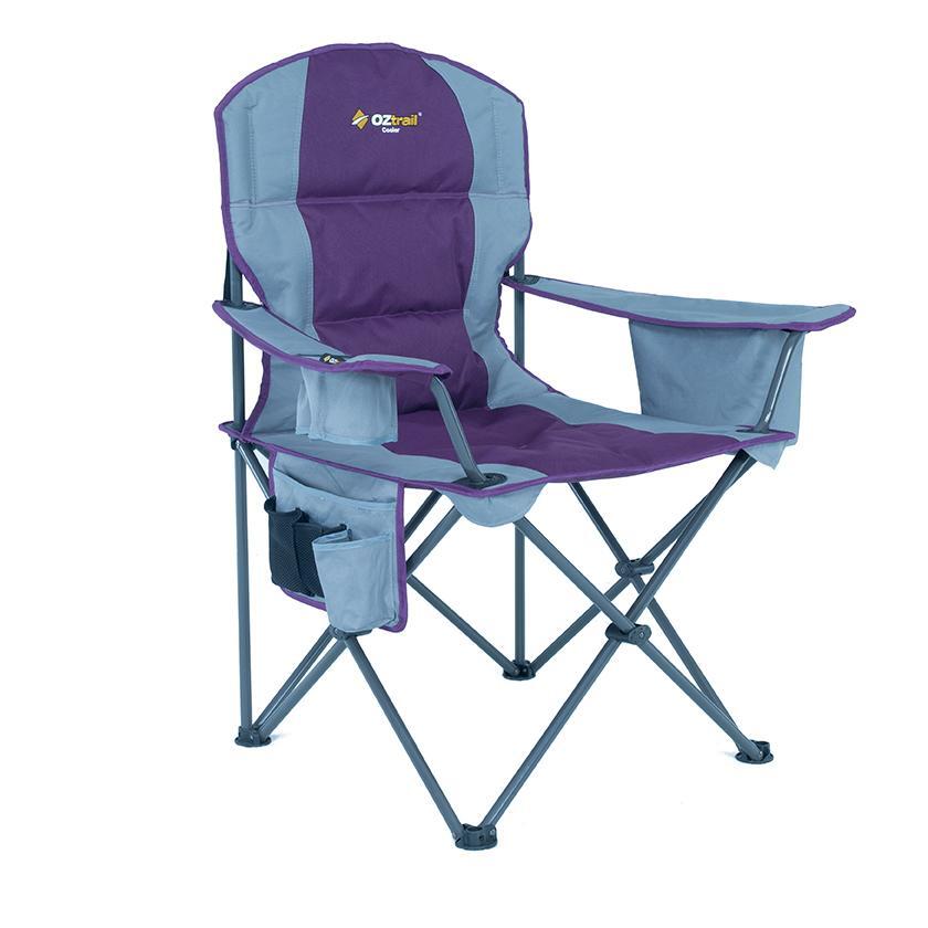 Oztrail Cooler Arm Chair - Purple