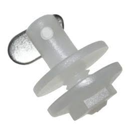 Supex T-Toggle with Metal Flipper - White