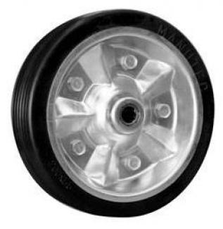 Manutec 8" Rubber Tyre Zinc Centre 16mm Roller Bearing