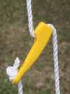 Supapeg double guy rope with universal runner